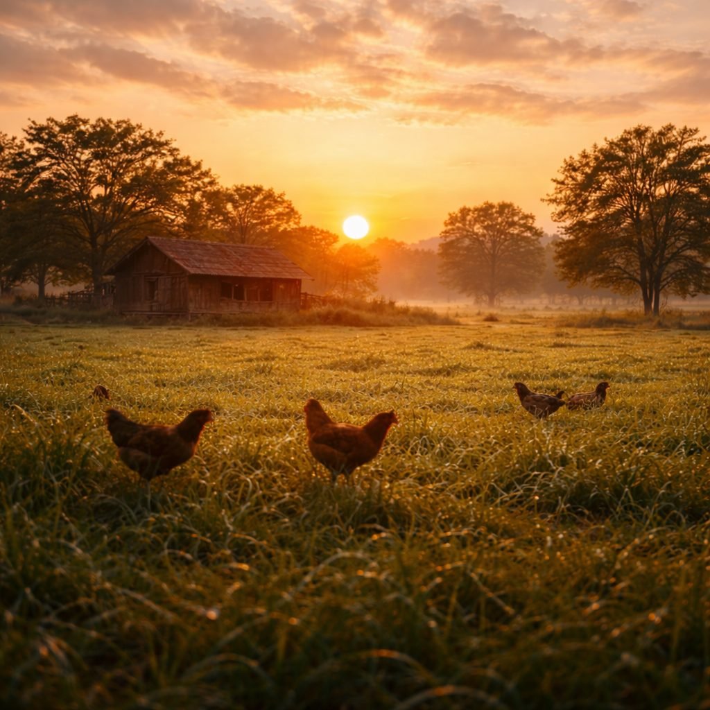 Sunrise at Sahya Agro farm