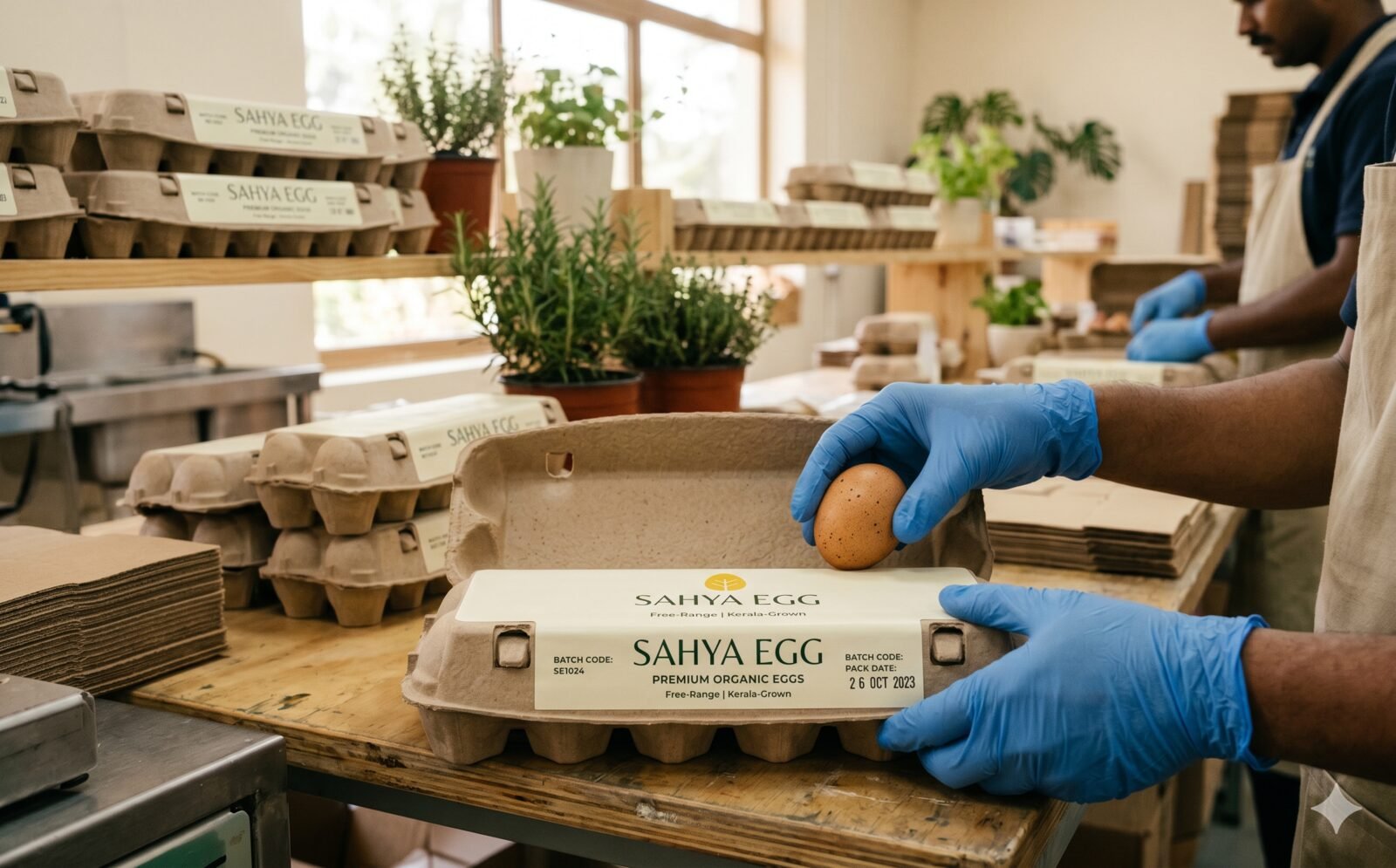 Egg packing process